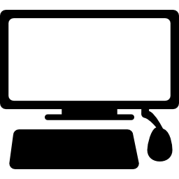 Monitor keyboard and mouse icon