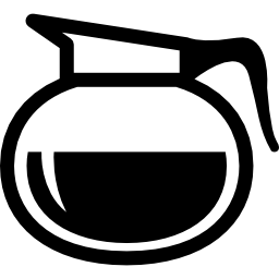 barattolo da caffè di forma arrotondata icona