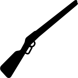 silhouette de bras de chasse Icône