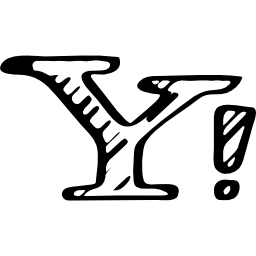szkicowany wariant logo yahoo ikona