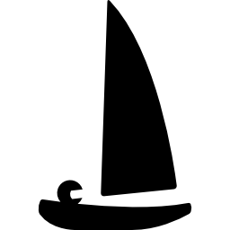 Paralympic sailing boat icon