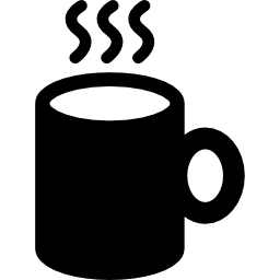 Hot coffee jar icon