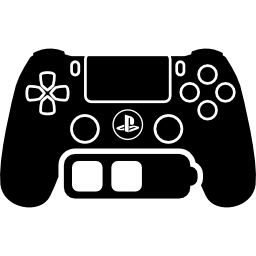 Ps4 game control with medium battery icon
