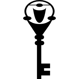forma original da chave Ícone