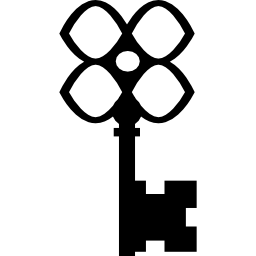 clave como una flor icono