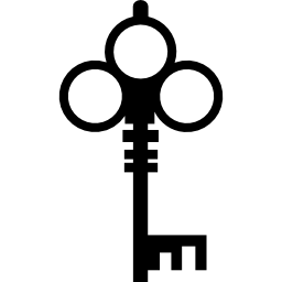 sleutel complexe vorm icoon