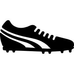 zapato de futbol icono