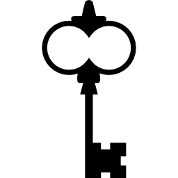 Key of vintage design icon