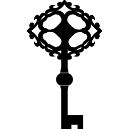 herramienta clave antigua icono