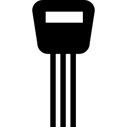 Key of modern design with stripes icon
