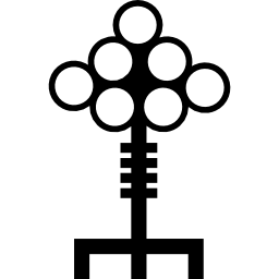 design da chave do losango dos círculos Ícone