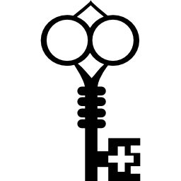 llave con diseño original de diferentes formas. icono