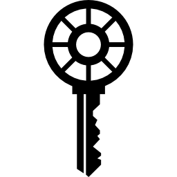 Wheel key design icon