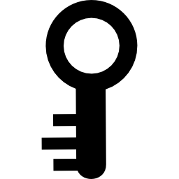 Circular small key shape ikon