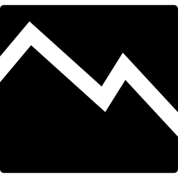 データ分析の下降線グラフィック icon