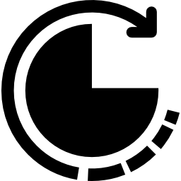 cirkeldiagram voor gegevensanalyse icoon