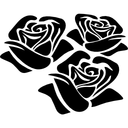 grupo de rosas icono