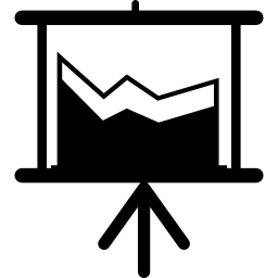 datenanalyse-präsentationsbildschirm icon