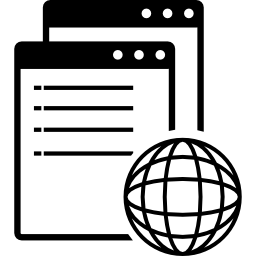 símbolo de interface de janela global Ícone