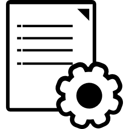Символ интерфейса настройки страницы иконка