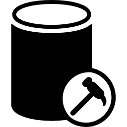 Data analytics settings symbol icon