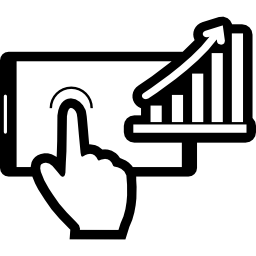 Mobile stock data icon