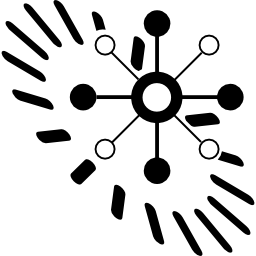 circulair symbool voor gegevensanalyse icoon