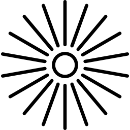 círculo gráfico de dispersión icono