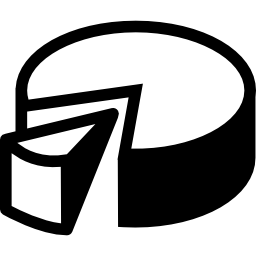 gráfico de gráfico circular 3d icono