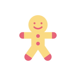 Gingerbread man icon