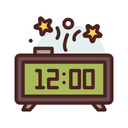 Digital clock icon