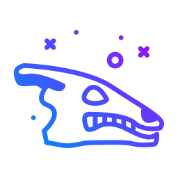 dinosaurusschedel icoon