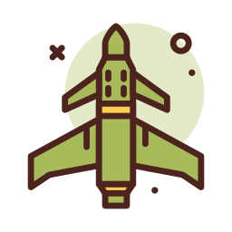leger vliegtuig icoon