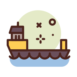 barco de carga icono