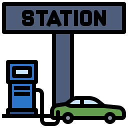 stazione di servizio icona
