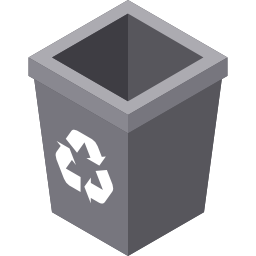 papelera de reciclaje icono