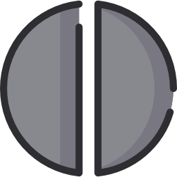 halve cirkel icoon