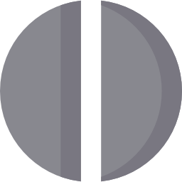 demi-cercle Icône