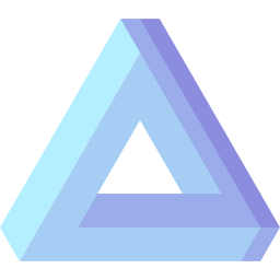 triángulo de penrose icono