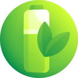 batería ecológica icono