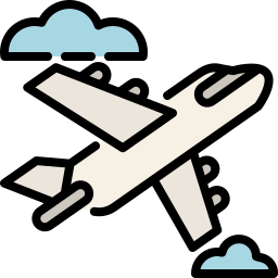 Airplane flight icon