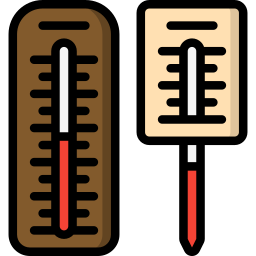 termómetros icono