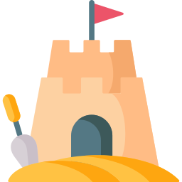 Sand castle icon