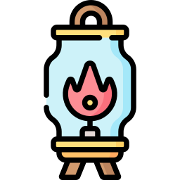 Oil lamp icon