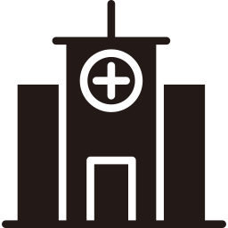 Hospital building icon