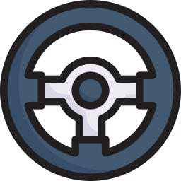 Steering wheel icon