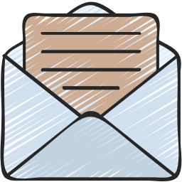 Open envelope icon