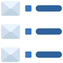 lista de correo icono