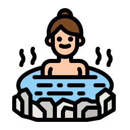 piscine chaude Icône