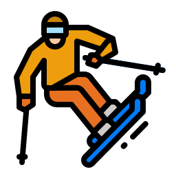 esquiador Ícone